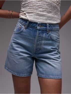 Size 12 Topshop Denim Shorts NWOT